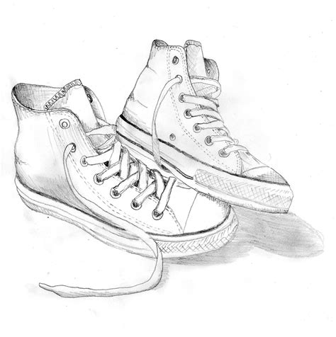 How To Draw Converse Shoes From The Front - Howto Techno