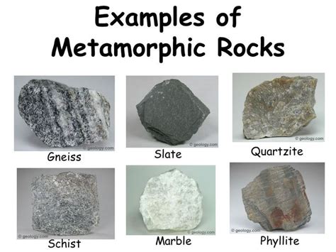 Examples of Metamorphic Rocks