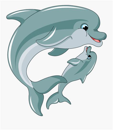 Clip Art Baby Dolphin Pic - Swimming Dolphin Cartoon , Free Transparent Clipart - ClipartKey