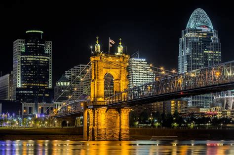 Cincinnati's Roebling Bridge at Night • Dan Sorensen