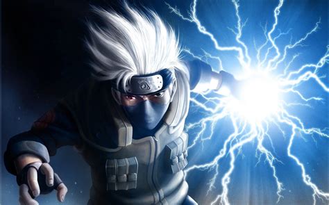 Kakashi Purple Lightning Wallpaper