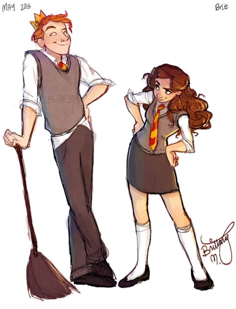 Ron and Hermione | Harry potter ilustraciones, Fotos de harry potter, Harry potter fan art