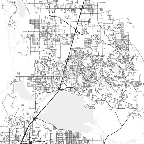 Deltona, Florida - Area Map - Light | HEBSTREITS Sketches | Area map ...