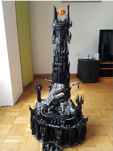 Tower of Sauron LEGO set | Lego sculptures, Amazing lego creations, Lego design