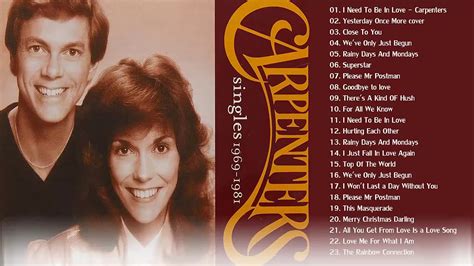 Carpenters Greatest Best Hits - The Carpenter Best Of Songs - YouTube