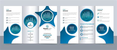 Creative corporate modern business trifold brochure template, trifold layout, letter, a4 size ...