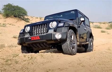 Watch 2020 Mahindra Thar Diesel Automatic Playing Around In Dunes [Video]