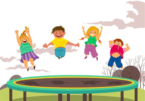 Kids Jumping Clipart