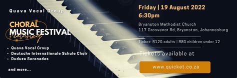 Book tickets for Choral Music Festival