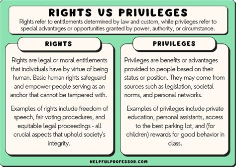 Rights vs Privileges (Definitions and Examples) (2024)