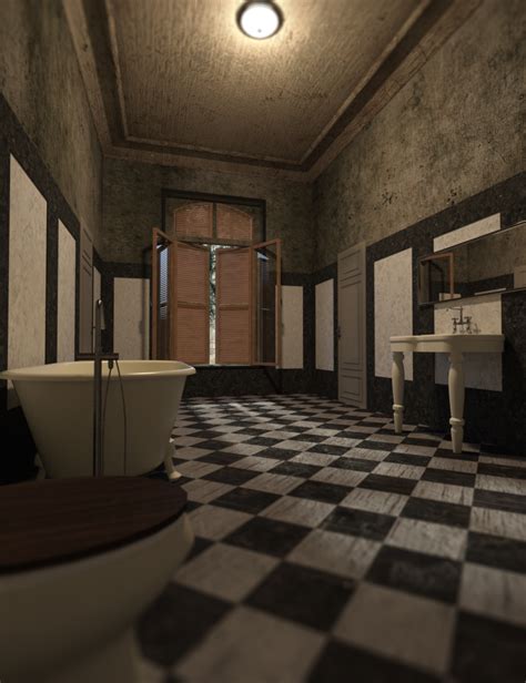 Haunted Bathroom | Daz 3D