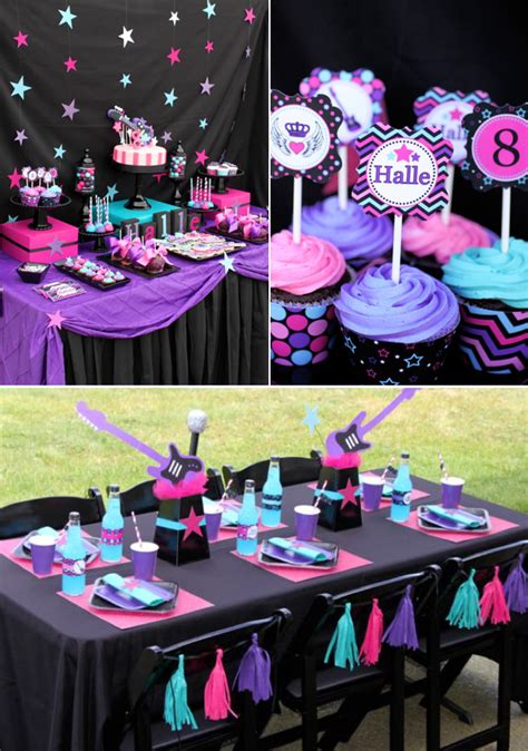 Kara's Party Ideas Girly Rock Star Birthday Party | Kara's Party Ideas