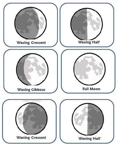 Free Moon Phases Worksheet Printable Simple Toddlers - Tedy Printable Activities