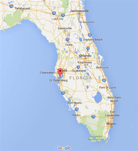 Tampa Beaches Map | Beach Map