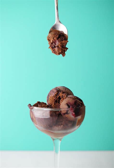 Super Dark Chocolate Ice Cream with Black Raspberry Swirl | Dark chocolate ice cream, Chocolate ...