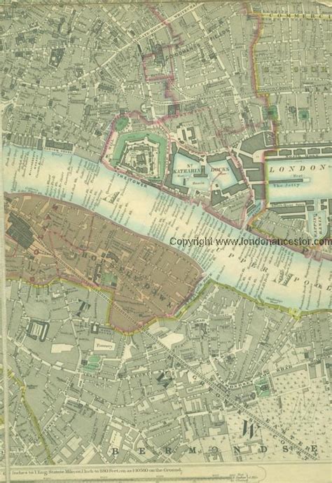 Tower London Map 1862