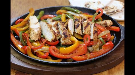 Chicken Fajitas Recipe - How to Make Sizzling Chicken Fajitas - YouTube