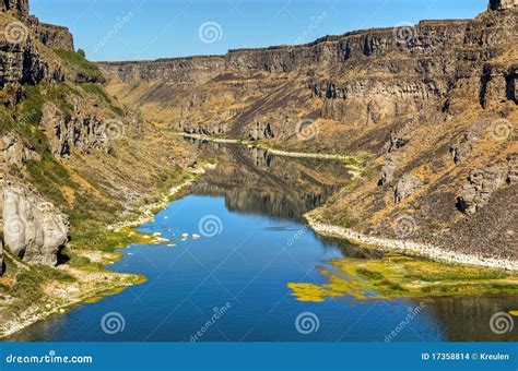 Snake River Canyon stock photo. Image of blue, riverbank - 17358814