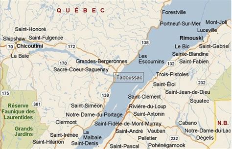 Where is Tadoussac, Quebec area map & More