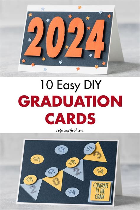 10 Simple DIY Graduation Cards - Rose Clearfield | Graduation diy, Diy ...