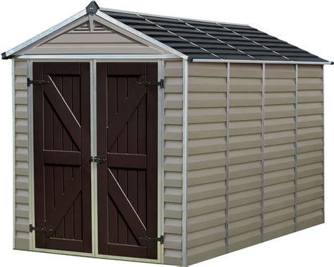 Palram 6x10 Plastic Shed Kit w/ Skylight Roof & Floor (HG9610T)