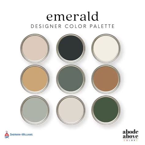 Emerald Home Color Palette Sherwin Williams 2024 Whole House Color Scheme Interior Paint Design ...