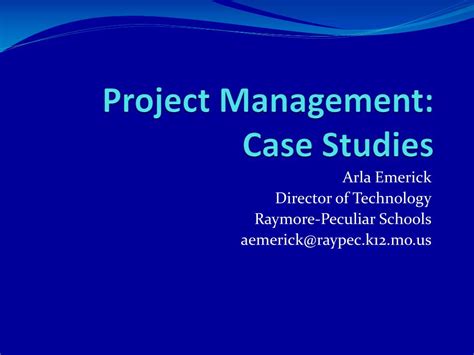 PPT - Project Management: Case Studies PowerPoint Presentation, free download - ID:1584550