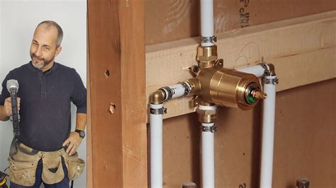 DIY How To Install Copper To Pex Shower and Bath Plumbing - YouTube ☺ ...