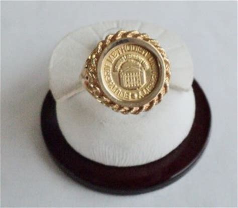 Lady's 14K Yellow Gold Southern Methodist University "SMU" Class Ring Sz 6 | eBay