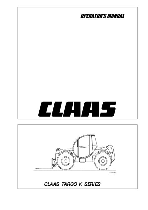 Claas TARGO K series Telehandler Operation Manual - Service manual ...