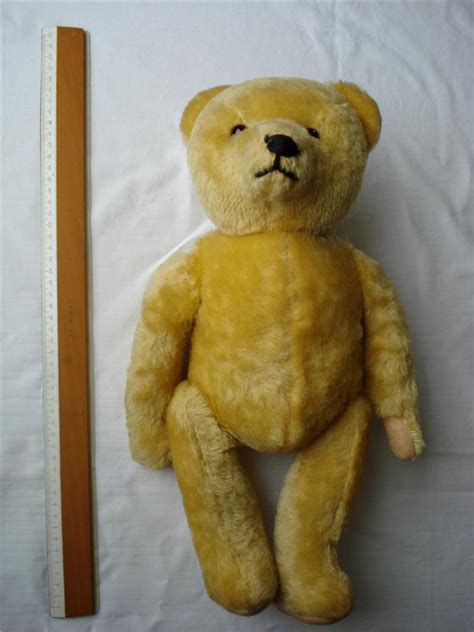 RARE!! ANTIQUE 1909 STEIFF TEDDY BEAR 17" INCHES - GOLD MOHAIR FULL ...