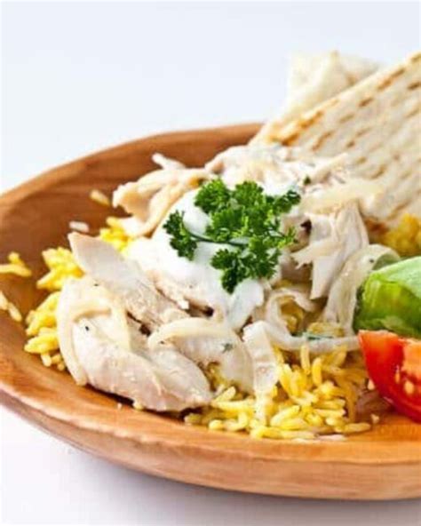 Leftover Turkey Recipe: Halal Cart Style Turkey and Rice with White Sauce • Steamy Kitchen ...