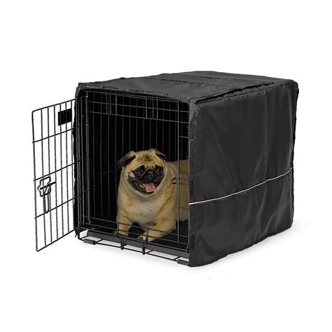 Midwest Quiet Time Black Crate Cover for Dogs, 24" L | Petco