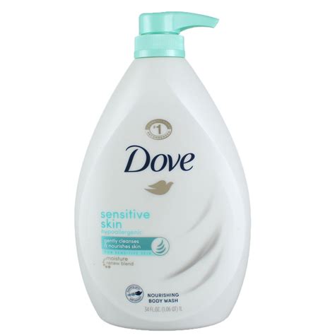 Dove Sensitive Skin Sensitive Skin Body Wash, Fragrance Free, 34 fl oz - Walmart.com