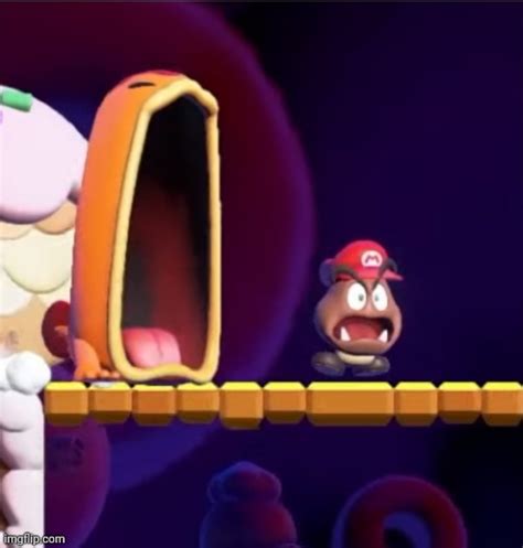 Goomba Mario being chased by a Maw-Maw - Imgflip