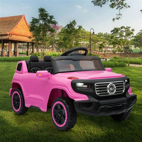 Veryke Electric Cars for Kids, Pink Mini Car Toy for Kids, Battry-Powered Ride On Mini Jeep Car ...