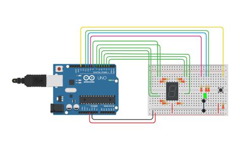 7 Segment Display Tinkercad