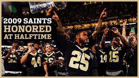 2009 Saints Super Bowl Team Honored at Halftime in Week 15 | New ...