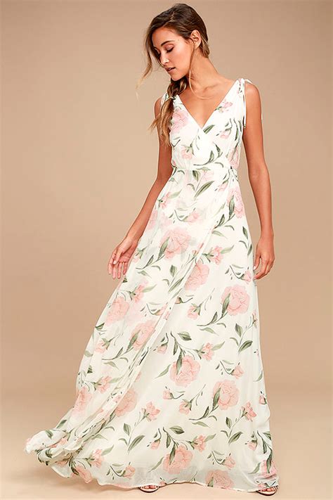 Romantic Possibilities White Floral Print Maxi Dress | Floral print maxi dress, Printed maxi ...