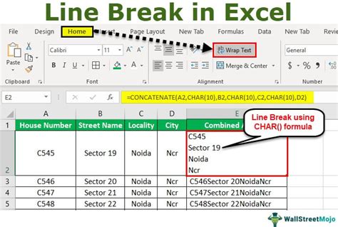 Line break character in Excel. How to make a line break in an Excel cell - all methods - Healthy ...