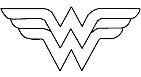 Free Black And White Wonder Woman Logo, Download Free Black And White Wonder Woman Logo png ...