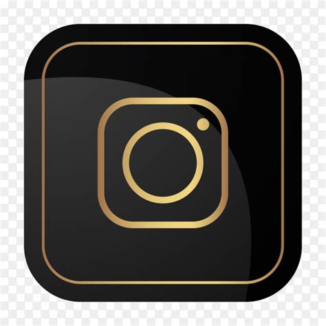 Golden social media logo Instagram PNG - Similar PNG