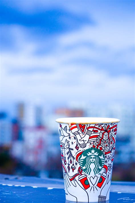 Close-Up Photo of White and Red Starbucks Disposable Cup · Free Stock Photo