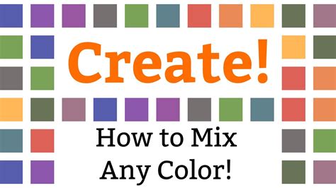 How to Mix Any Color! (Or Creating Color Charts) - YouTube