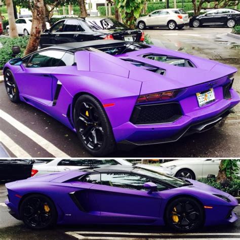 Lamborghini Aventador Purple : Matte Purple Lamborghini Aventador LP 700-4 50th Roadster ...