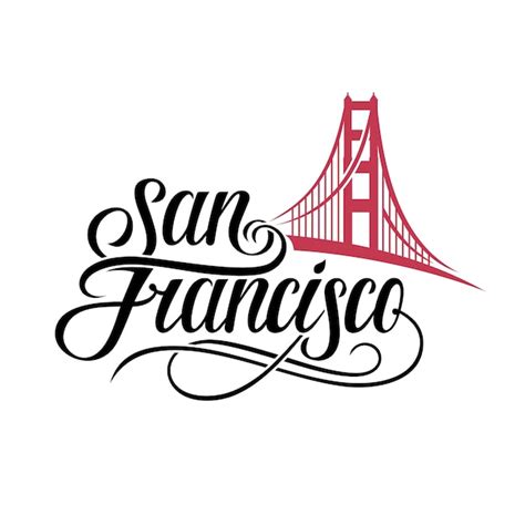 Premium Vector | San francisco lettering