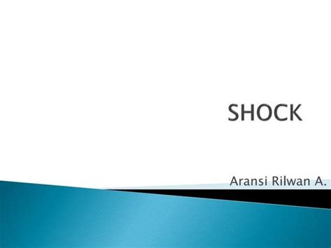 Diagnosis and Management of Shock