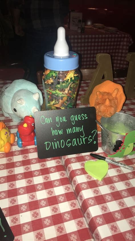 Pin by Natalie Terrill on baby shower | Dinosaur baby shower theme ...