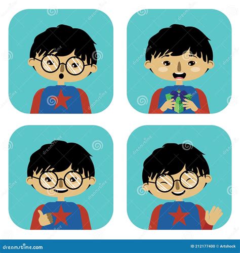 Cartoon boy avatar stock vector. Illustration of portrait - 212177400