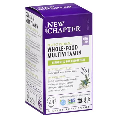 New Chapter Organics Perfect Prenatal Multivitamin Tablets - Shop ...